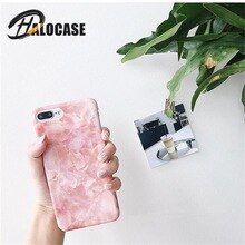 Fashion Pink Marble texture style Phone Case for iPhone 6 6S Plus 7 7 Plus Luxury Hard Protection Case Back Cover