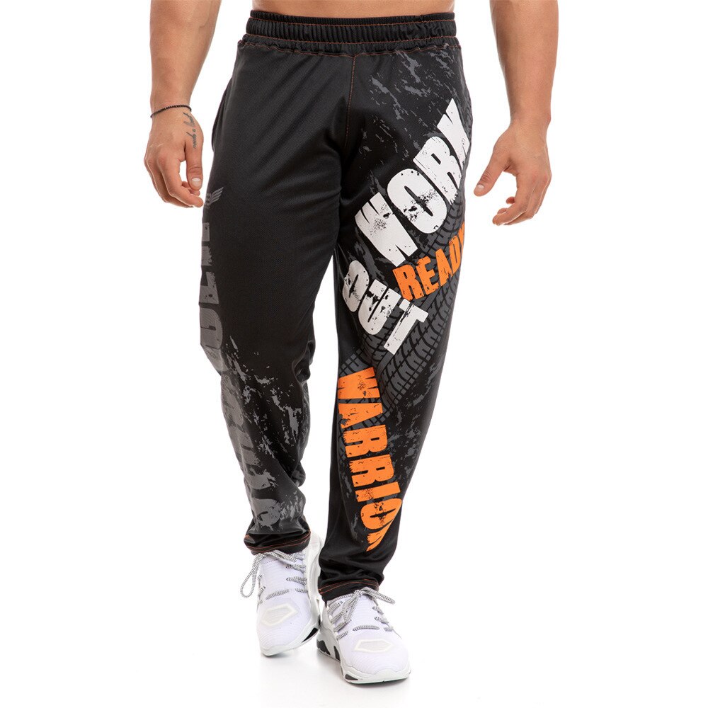 Fashion Print Loose Casual Pants Joggers Sweatpants Cotton Track Pants Men Gym Fitness Workout Trousers Spring Male Sportswear