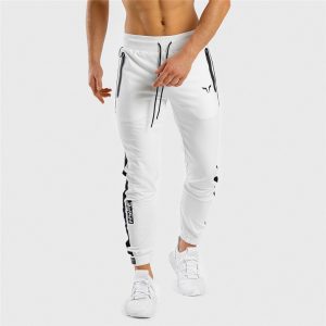 Fashion cotton men's casual pants 2019 new stand collar pocket fashion trousers outdoor leisure running sports pants