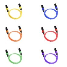 Female Connector Cable For Microphone Mixer Cable 3pin Male To Female Audio Cable Shielded Braid For Mixer Amplifier Stage