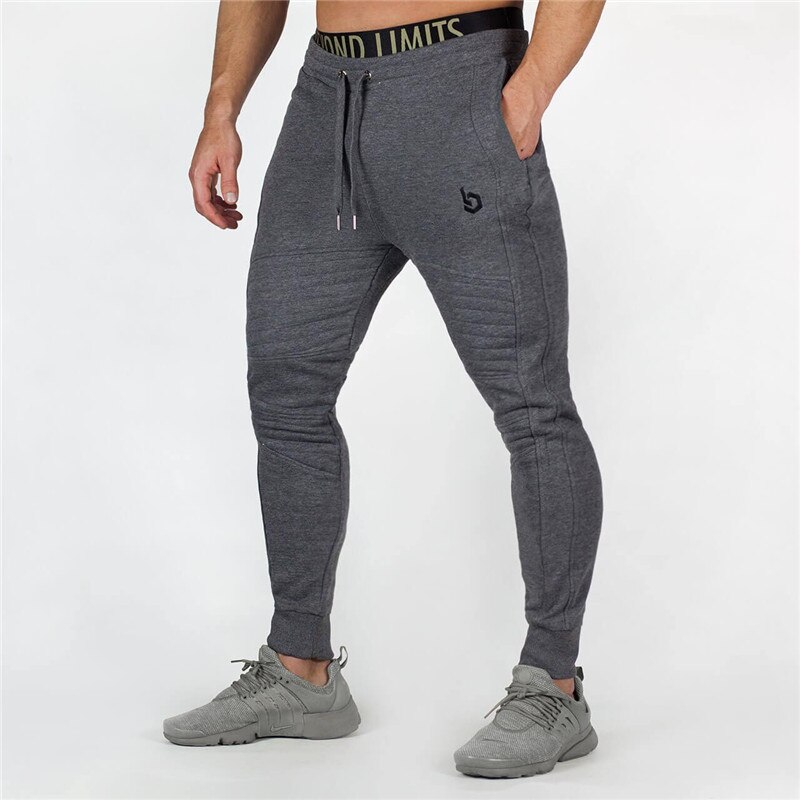 Fitness Slim Mens Pants Sports Drawstring Long Patchwork Color Male Trousers Fashion Breathable Mens Pencil Pants