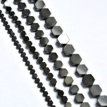 Flat Octagon Cut Angle Black Hematite Stones 3/4/6/8mm DIY Make Beads for Jewelry Making Accessories Spacer Beads