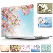 Flower Printed Hard Shell Cover Case For Macbook Air 11 13 Pro 13 Retina 12 13 15 bag Sleeve For Apple Mac Air 13 case