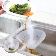 Foldable Sink Filter Self-standing Kitchen Anti-blocking Funnel Sink Drain Leftovers Soup Sorting Garbage Food Strainer Basket