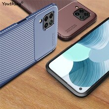 For Huawei Nova 6 SE Case Carbon Fundas Rubber Silicone Protective Phone Case For Huawei Nova 6 SE Cover For Huawei Nova 6 SE