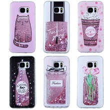 For Samsung S7 Edge S8 S9 S10 Plus Note 8 9 10 Pro For iPhone 11 Pro MAX 7 8 6s Plus XS MAX XR Liquid Glitter Dynamic Phone Case