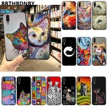 For Xiaomi 9 case Art portrait cat Novelty Fundas Phone Case Cover for Xiaomi 8 9 se Redmi 6 6pro 6A 4X 7 note 5 7