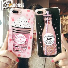 For iPhone 11 Pro MAX 7 XS MAX XR 8 6s Plus Phone Case Dynamic Liquid Glitter Quicksand Case For Samsung S7 Edge S8 S9 S10 Plus