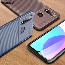 For vivo Y19 Case Carbon Fiber Fundas TPU Rubber Soft Silicone Protective Phone Case For vivo Y19 Cover For vivo Y19 Case