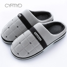 Fur Slippers Women Big Size 43-47 Fashion Gingham Non Slip Winter Slippers Woman TPR Suede House Slippers Casual