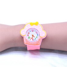 Girls Child Watches Kids Watch Pink Silicone Clock for Girl Toy Belt Quartz Watches