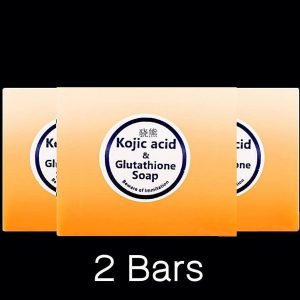 Glutathione + Kojic Acid Skin Bleaching Whitening Lightening Brightening Soap Free Ship