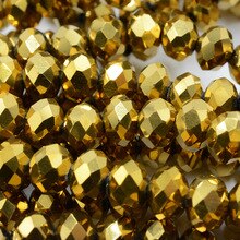 Gold Plating 4mm 6mm 8mm Loose Mixed Color Crystal Beads for Jewelry Making Bracelet Beads Beadwork Czech Glass Beads