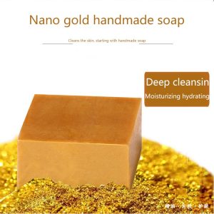 Gold foil handmade soap 100g Whitening Moisturizing Facial Skin Care Treatment Deep Cleansing Oil Control Wrinkle removal Soap