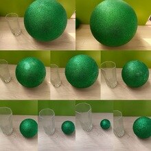 Green Polystyrene Styrofoam Foam Ball Party Wedding festival stage house decoration DIY handmade materials 15-30cm(diameter)