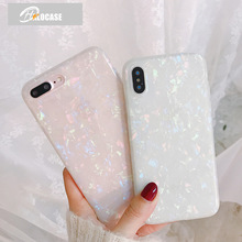 HALOCASE Glitter Phone Case For iPhone 7 8 Plus Dream Shell Pattern Cases For iPhone XR XS Max 6 6S Plus Soft TPU Silicone Cover