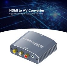 HDMI to Video Audio +Stereo Converter Support 480i/576i/480p/576p/720p/1080i/1080P/4K Resolution for NTSC PAL
