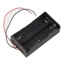 HOT SALE! Battery Storage Case Plastic for 2 x 18650 Box Storage Holder Black With Wire Leads Eletronic Digital