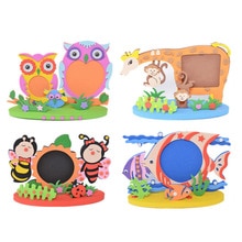 Handmade Photo Frame Diy Material Pack Kindergarten to Make EVA Sticker Children's christmas kids craft  and arts puzzle toys