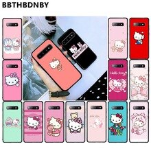 Hello kitty For Galaxy S10 coque Luxury High-end phone Case for Samsung S9 plus S6 edge plus S7 edge S8 plus S10 plus