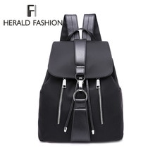 Herald Fashion Women Backpack Designer High Quality Nylon Women Bag Fashion School Bags Large Capacity Backpacks Travel Bags