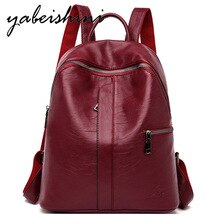 High Quality Leather Backpacks For ladys travel Backpack mochila feminina Schoolbag laptop backpack woman Sac a Dos Shoulder Bag