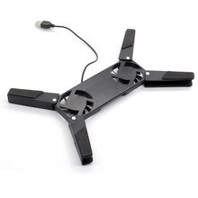 High Quality Rotatable USB Fan Laptop Notebook PC 2 Fans Cooler Cooling Pad Computer Peripherals Black