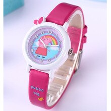 High Quality Waterproof Cartoon Cute Brand Leather Quartz Watch Children Kids Girls Boys Casual Bracelet Wristwatch Relogio