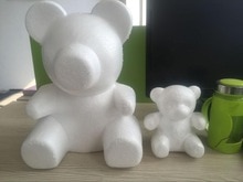 Hot sale Polystyrene Styrofoam foam model  teddy rose bear White Craft Balls For children/kids handmade DIY materials many sizes