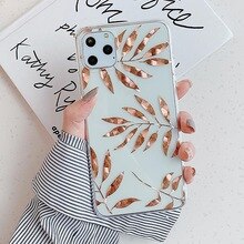 KISSCASE Acrylic Phone Case For Huawei P30 P20 Lite Pro Mate 30 20 Pro Lite Nova 3i Nova 3 Nova 5 Back Cover Gold Leaves Case