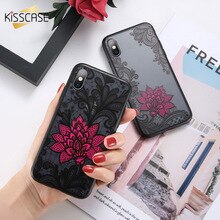 KISSCASE Lace Phone Case For Samsung A50 Case A70 J7 J5 J6 A3 A5 A8 Flower Cover For Samsung S8 A9 Plus M10 M20 A6 Pro