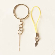 Key chain nine-pin clay doll accessories hang rope DIY accessories 10pcs/pack