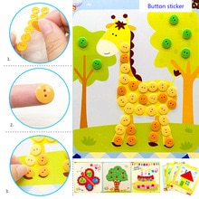 Kids 3D DIY Button Stickers Drawing Toys Funny Game Handmade School Art Class Painting Drawing  toys for children