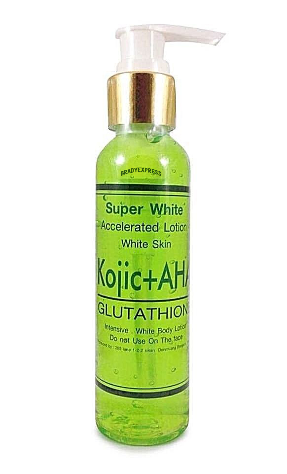 Kojic Acid AHA Glutathione Skin White Lotion Dark Whitening Cream Bleaching Free Shipping