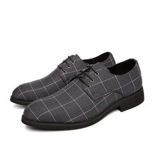 Korean Casual Shoes Lace Up Black Men Oxford Man Flat Shoes Eu Size 38-44 Comfortable Leather Shoes Men Business Work Shoes %