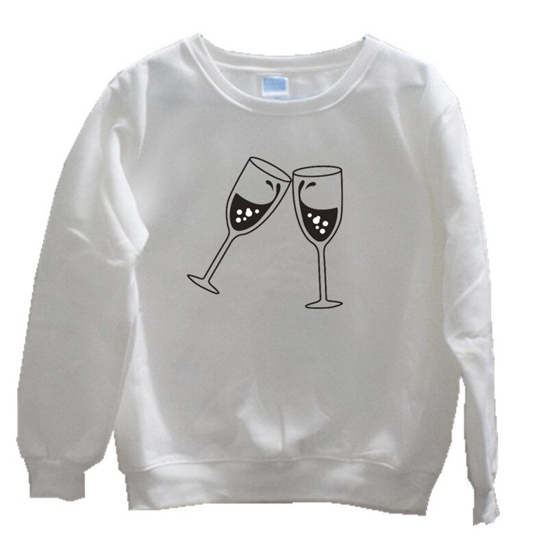 Korean version of neutral sports shirt cup graphics printing Harajuku casual sweatshirt 3XLmen and women with the same paragraph