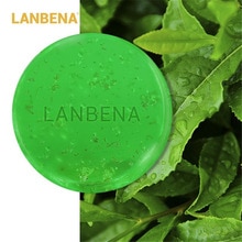 LANBENA Handmade Soap Tea Tree Essential Oil Facial Cleansing Acne Treatment Moisturizing Blackhead Remover Anti-Aging 40g