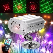 LED Projector Stage Light Voice Control Music Rhythm Flash Light Strobe Laser Show DJ Disco Xmas Party Nightlight Stage Lighting