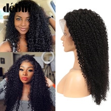 Lace Front Human Hair Wigs Debut kinky Curly Human Hair Wig 8-28 Inches Brazilian Natural Customized Wig Free Shipping
