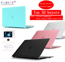 Laptop Case For Apple MacBook Air Pro Retina 11 12 13 15 for mac book New Air 13 Pro 13 15 inch with Touch Bar+Dust plug Cover