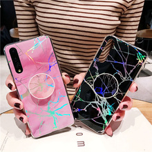 Laser Pink Marble Case For Huawei P20 Lite P30 Pro Cover on Honor 10 Y7 Y5 Y6 Prime 2018 Coque Soft TPU Silicone Shell HOT