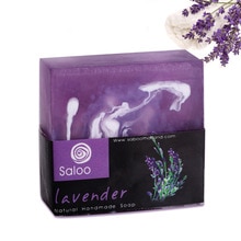 Lavender Handmade Soap Whitening Skin Care Essential Oil Soap Cleansing Soap 100g Oil-control Anti-Dandruff Off Hair Care