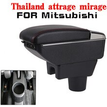 Leather Car Armrest For Mitsubishi Thailand Attrage mirage Arm Rest Rotatable saga