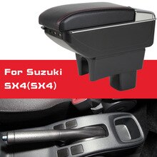 Leather Car Armrest  For Suzuki  SX4 Centre Console Storage Box