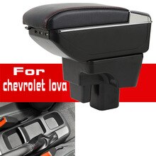 Leather Car Armrest  For chevrolet lova Centre Console Storage Box