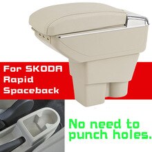 Leather Car Armrest for Skoda Rapid octavia Spaceback