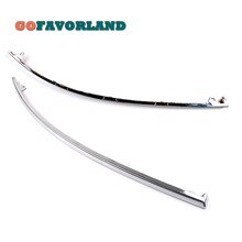 Left Right Pair Front Bumper Headlight Chrome Trim Molding 4B0807173E 4B0807174E For Audi A6 S6 C5 Quattro 2002 2003 2004 2005