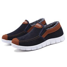 Leisure Board Shoes Men 2020 Autumn Winter New Fashion Casual Soft Bottom Plush Warm Man Sports Shoes Loafers Black Sneakers Men