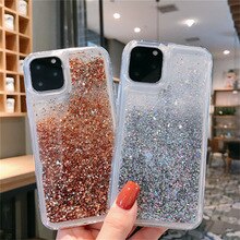 Liquid Glitter Dynamic Quicksand Phone Cases For iPhone 11 Pro MAX XS MAX XR 8 7 6s Plus X Samsung S8 S9 S10 Plus Note8 9 10 Pro