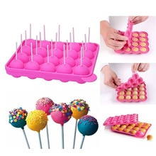 Lollipop Mold Stick Tray Cake Mould Chocolate Ball Cupcake Cookie Candy Maker DIY Baking Tool 20 Holes Silicone HOt Dropshipping